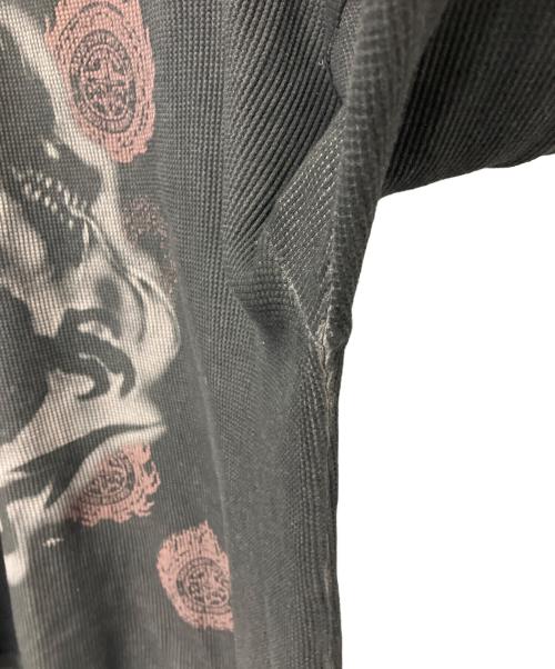 Travis Scott（トラヴィススコット）TRAVIS SCOTT (トラヴィススコット) サーマルカットソー ブラック サイズ:XLの古着・服飾アイテム