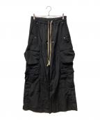 mnmlミニマル）の古着「カーゴパンツ」｜ブラック