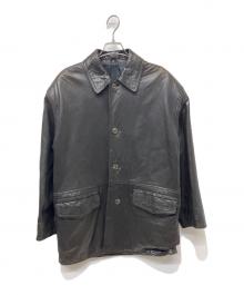 OHFESTA（オーフェスタ）の古着「レザーコート」｜ブラック