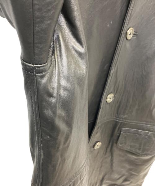 OHFESTA（オーフェスタ）OHFESTA (オーフェスタ) レザーコート ブラック サイズ:Mの古着・服飾アイテム