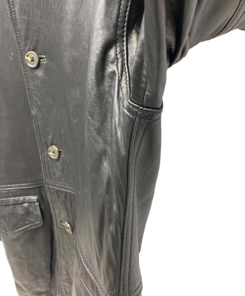 OHFESTA（オーフェスタ）OHFESTA (オーフェスタ) レザーコート ブラック サイズ:Mの古着・服飾アイテム