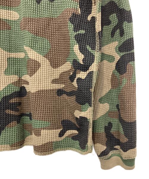 stussy（ステューシー）stussy (ステューシー) Raglan Thermal Basic Stock Bone グリーン サイズ:Mの古着・服飾アイテム