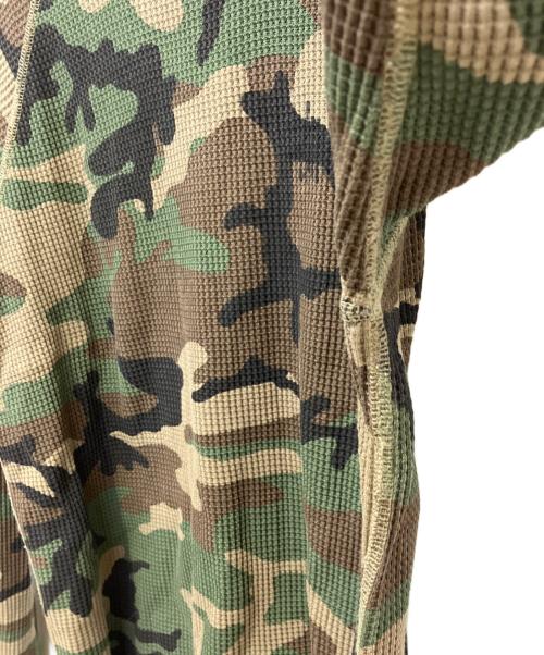 stussy（ステューシー）stussy (ステューシー) Raglan Thermal Basic Stock Bone グリーン サイズ:Mの古着・服飾アイテム