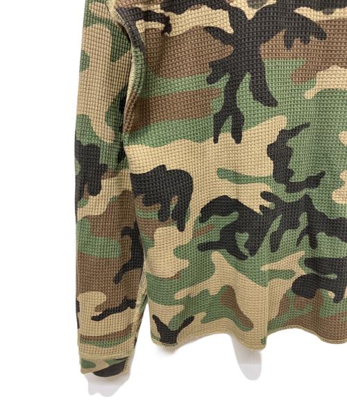 stussy（ステューシー）stussy (ステューシー) Raglan Thermal Basic Stock Bone グリーン サイズ:Mの古着・服飾アイテム