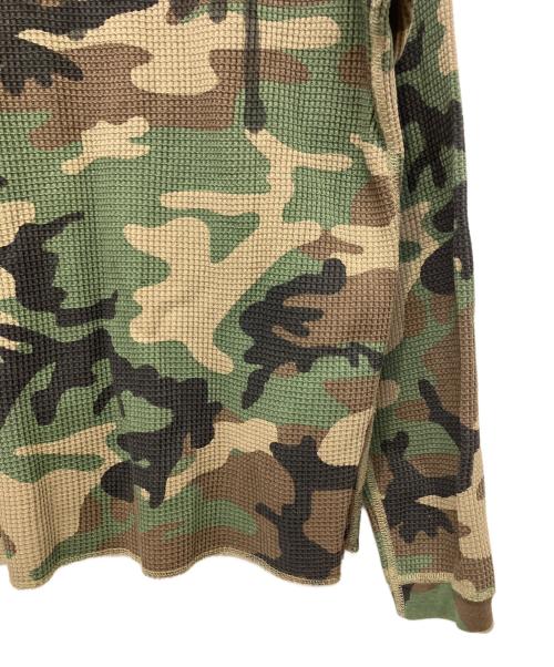 stussy（ステューシー）stussy (ステューシー) Raglan Thermal Basic Stock Bone グリーン サイズ:Mの古着・服飾アイテム