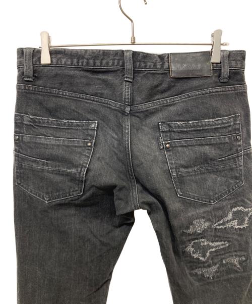 TORNADO MART（トルネードマート）TORNADO MART (トルネードマート) ダメージデニムパンツ ブラック サイズ:Lの古着・服飾アイテム