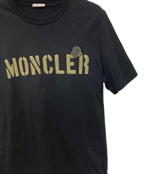 MONCLER（モンクレール）MONCLER (モンクレール) 半袖Tシャツ ブラック サイズ:Ｌの古着・服飾アイテム