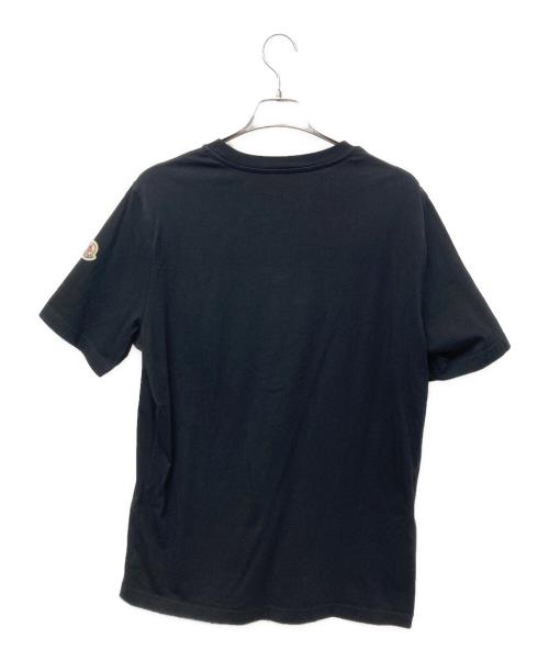 MONCLER（モンクレール）MONCLER (モンクレール) 半袖Tシャツ ブラック サイズ:Ｌの古着・服飾アイテム