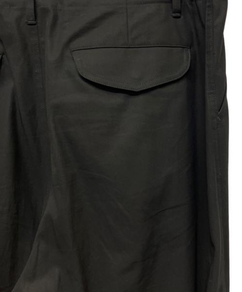 Graphpaper（グラフペーパー）Graphpaper (グラフペーパー) ハイツイストギャバジンミリタリーパンツ ブラック サイズ:Mの古着・服飾アイテム