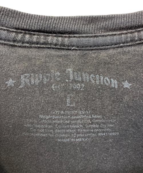 RIPPLE JNCTION（リップルジャンクション）RIPPLE JNCTION (リップルジャンクション) 半袖Tシャツ ブラック サイズ:Lの古着・服飾アイテム