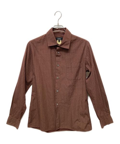 A.P.C.（アーペーセー）A.P.C. (アーペーセー) 長袖シャツ ブラウン サイズ:2の古着・服飾アイテム