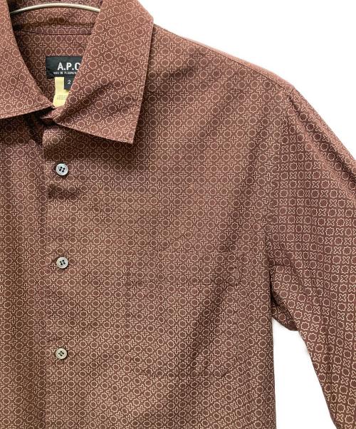A.P.C.（アーペーセー）A.P.C. (アーペーセー) 長袖シャツ ブラウン サイズ:2の古着・服飾アイテム