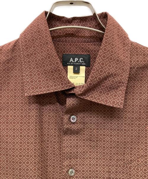A.P.C.（アーペーセー）A.P.C. (アーペーセー) 長袖シャツ ブラウン サイズ:2の古着・服飾アイテム