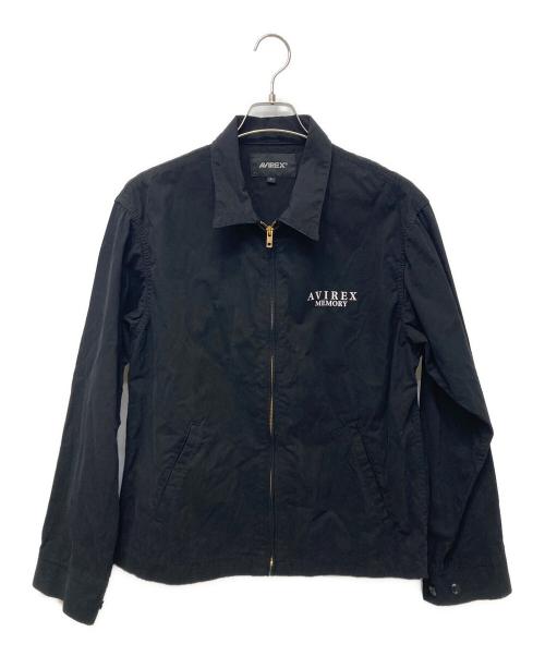AVIREX（アヴィレックス）AVIREX (アヴィレックス) ガールズ アンド ロゴ ジャケット ブラック サイズ:Lの古着・服飾アイテム