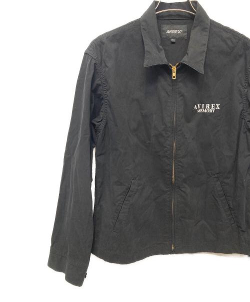 AVIREX（アヴィレックス）AVIREX (アヴィレックス) ガールズ アンド ロゴ ジャケット ブラック サイズ:Lの古着・服飾アイテム