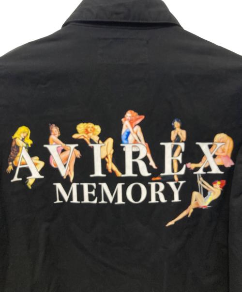 AVIREX（アヴィレックス）AVIREX (アヴィレックス) ガールズ アンド ロゴ ジャケット ブラック サイズ:Lの古着・服飾アイテム