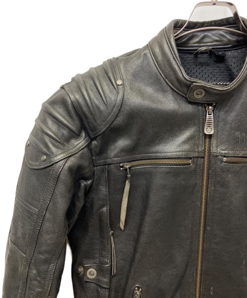 HARLEY-DAVIDSON（ハーレーダビッドソン）HARLEY-DAVIDSON (ハーレーダビッドソン) シングルライダースジャケット ブラック サイズ:Sの古着・服飾アイテム