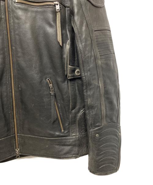HARLEY-DAVIDSON（ハーレーダビッドソン）HARLEY-DAVIDSON (ハーレーダビッドソン) シングルライダースジャケット ブラック サイズ:Sの古着・服飾アイテム