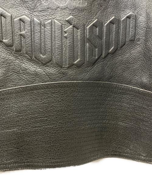 HARLEY-DAVIDSON（ハーレーダビッドソン）HARLEY-DAVIDSON (ハーレーダビッドソン) シングルライダースジャケット ブラック サイズ:Sの古着・服飾アイテム