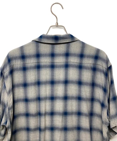 Schott（ショット）Schott (ショット) OMBRE PLAID SS SHIRT グレー×ブルー サイズ:2XLの古着・服飾アイテム