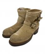 CHIPPEWAチペワ）の古着「ショートエンジニアブーツ」｜ベージュ