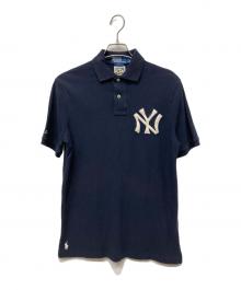 POLO RALPH LAUREN×NEW YORK YANKEES（ポロ・ラルフローレン×ニューヨークヤンキース）の古着「ポロシャツ」｜ネイビー