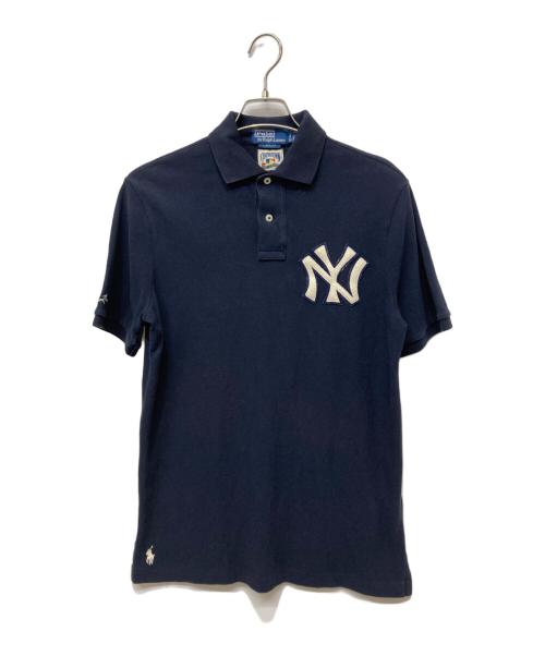 POLO RALPH LAUREN（ポロ・ラルフローレン）POLO RALPH LAUREN (ポロ・ラルフローレン) NEW YORK YANKEES (ニューヨークヤンキース) ポロシャツ ネイビー サイズ:Sの古着・服飾アイテム