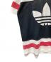 adidas (アディダス) 半袖カットソー ブラック×ホワイト×レッド サイズ:XXL：10000円