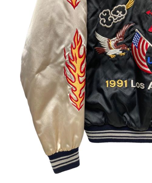 JUNGLE STORM（ジャングルストーム）JUNGLE STORM (ジャングルストーム) スカジャン ブラック サイズ: Freeの古着・服飾アイテム