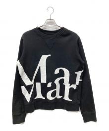 Maison Margiela（メゾンマルジェラ）の古着「ロゴプリントスウェットトレーナー」｜ブラック