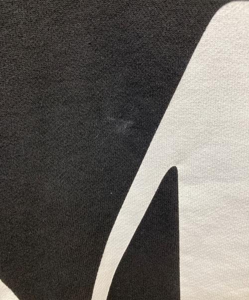 Maison Margiela（メゾンマルジェラ）Maison Margiela (メゾンマルジェラ) ロゴプリントスウェットトレーナー ブラック サイズ:Lの古着・服飾アイテム