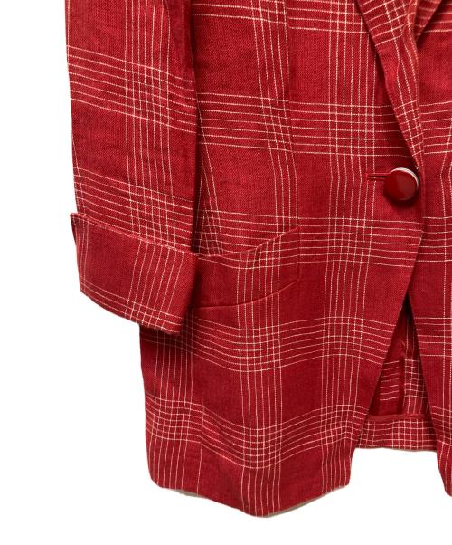 Christian Dior（クリスチャン ディオール）Christian Dior (クリスチャン ディオール) テーラードジャケット レッド サイズ:9の古着・服飾アイテム