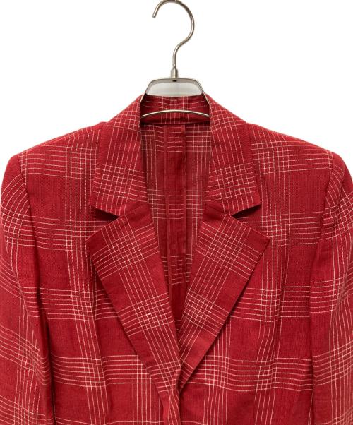 Christian Dior（クリスチャン ディオール）Christian Dior (クリスチャン ディオール) テーラードジャケット レッド サイズ:9の古着・服飾アイテム