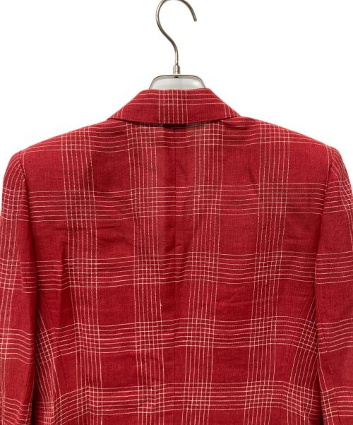 Christian Dior（クリスチャン ディオール）Christian Dior (クリスチャン ディオール) テーラードジャケット レッド サイズ:9の古着・服飾アイテム