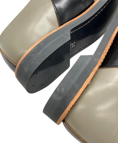 REGAL（リーガル）REGAL (リーガル) サドルシューズ グレー×ブラック サイズ:24cmの古着・服飾アイテム