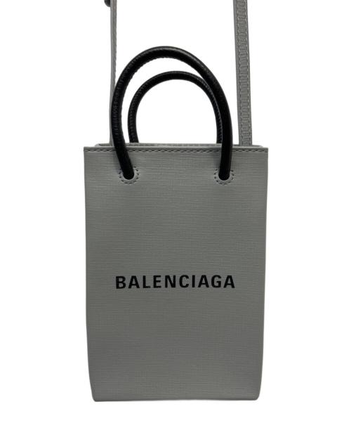 BALENCIAGA（バレンシアガ）BALENCIAGA (バレンシアガ) ショルダーバッグ グレー×ブラックの古着・服飾アイテム
