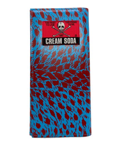 CREAM SODA（クリームソーダ）CREAM SODA (クリームソーダ) 長財布 ブルー 未使用品の古着・服飾アイテム