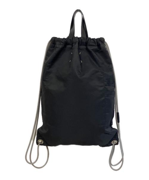 Maison Margiela（メゾンマルジェラ）Maison Margiela (メゾンマルジェラ) ドローストリングバックパック ブラックの古着・服飾アイテム