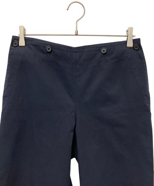 Maison Margiela（メゾンマルジェラ）Maison Margiela (メゾンマルジェラ) コンパクトコットン ワイドパンツ ネイビー サイズ:Lの古着・服飾アイテム