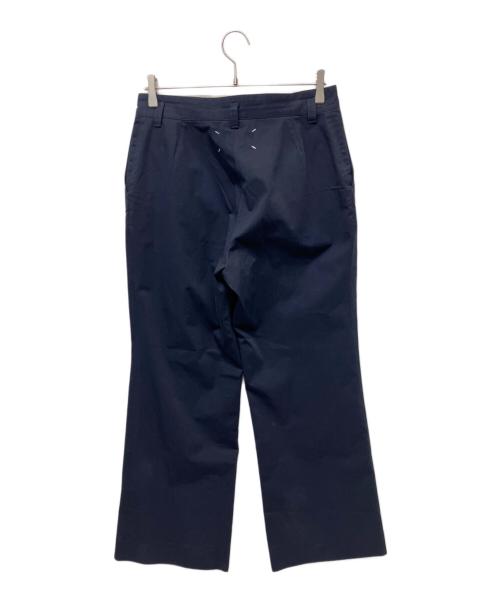 Maison Margiela（メゾンマルジェラ）Maison Margiela (メゾンマルジェラ) コンパクトコットン ワイドパンツ ネイビー サイズ:Lの古着・服飾アイテム