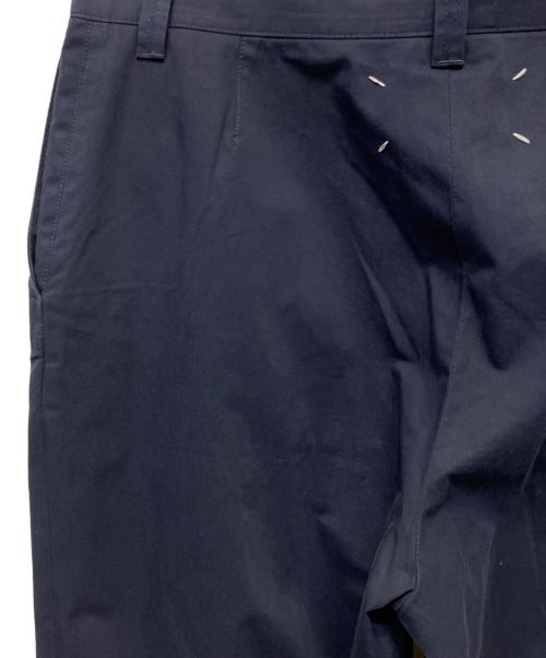 Maison Margiela（メゾンマルジェラ）Maison Margiela (メゾンマルジェラ) コンパクトコットン ワイドパンツ ネイビー サイズ:Lの古着・服飾アイテム