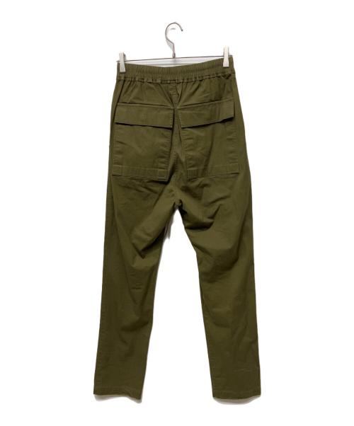 RICK OWENS（リックオウエンス）RICK OWENS (リックオウエンス) ドローストリングアステアパンツ ダーティグリーン サイズ:46の古着・服飾アイテム