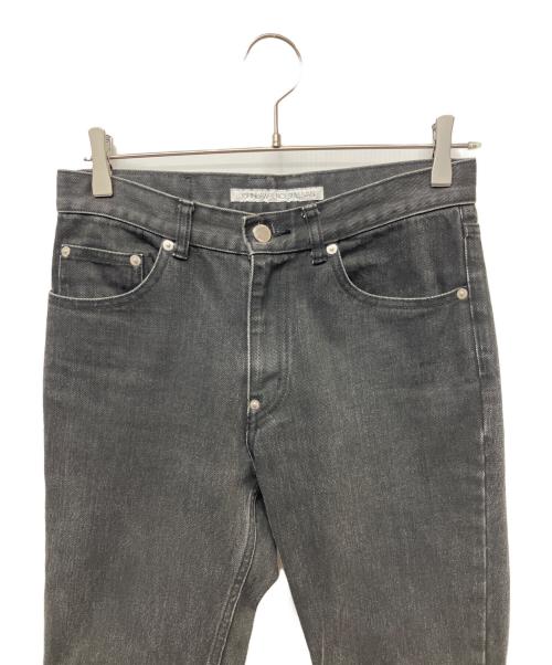 JOHN LAWRENCE SULLIVAN（ジョン ローレンス サリバン）JOHN LAWRENCE SULLIVAN (ジョン ローレンス サリバン) KNEE BUTTON JEANS ブラック サイズ:44の古着・服飾アイテム