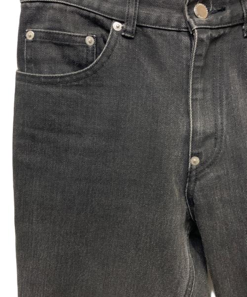 JOHN LAWRENCE SULLIVAN（ジョン ローレンス サリバン）JOHN LAWRENCE SULLIVAN (ジョン ローレンス サリバン) KNEE BUTTON JEANS ブラック サイズ:44の古着・服飾アイテム