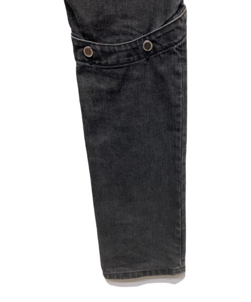JOHN LAWRENCE SULLIVAN（ジョン ローレンス サリバン）JOHN LAWRENCE SULLIVAN (ジョン ローレンス サリバン) KNEE BUTTON JEANS ブラック サイズ:44の古着・服飾アイテム