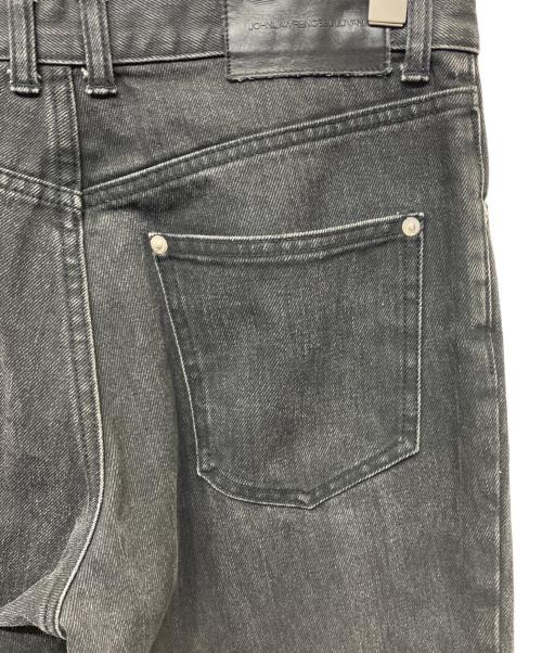 JOHN LAWRENCE SULLIVAN（ジョン ローレンス サリバン）JOHN LAWRENCE SULLIVAN (ジョン ローレンス サリバン) KNEE BUTTON JEANS ブラック サイズ:44の古着・服飾アイテム