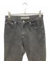中古・古着 JOHN LAWRENCE SULLIVAN (ジョン ローレンス サリバン) KNEE BUTTON JEANS ブラック サイズ:44：9000円