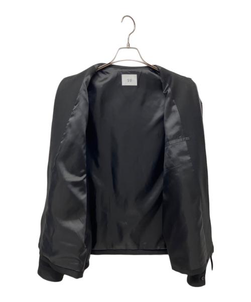 SU（ス）SU (ス) WOOL ZIP JACKET ブラック サイズ:46の古着・服飾アイテム
