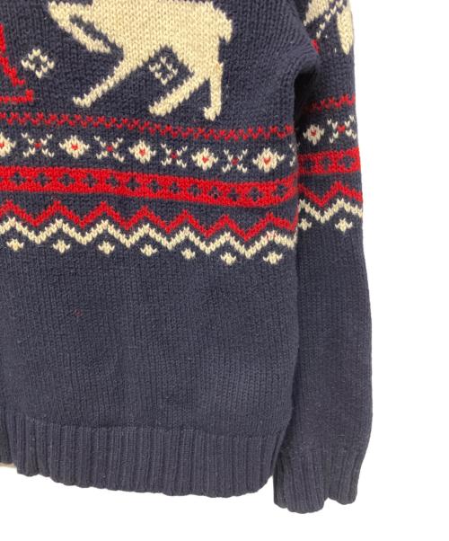 POLO RALPH LAUREN（ポロ・ラルフローレン）POLO RALPH LAUREN (ポロ・ラルフローレン) 厚手ニット ブラック サイズ:Mの古着・服飾アイテム