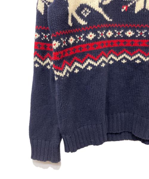 POLO RALPH LAUREN（ポロ・ラルフローレン）POLO RALPH LAUREN (ポロ・ラルフローレン) 厚手ニット ブラック サイズ:Mの古着・服飾アイテム